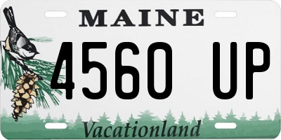 ME license plate 4560UP