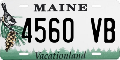 ME license plate 4560VB