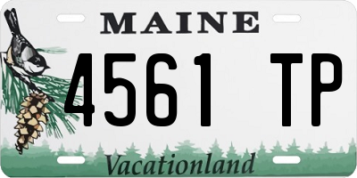 ME license plate 4561TP
