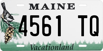 ME license plate 4561TQ