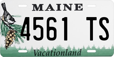 ME license plate 4561TS