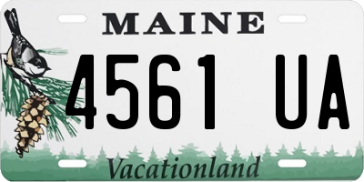 ME license plate 4561UA