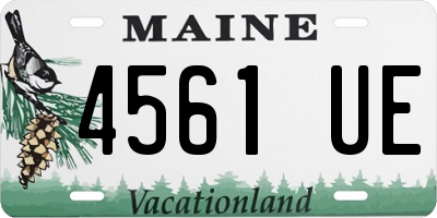 ME license plate 4561UE