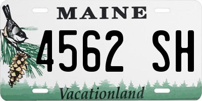 ME license plate 4562SH