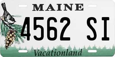 ME license plate 4562SI