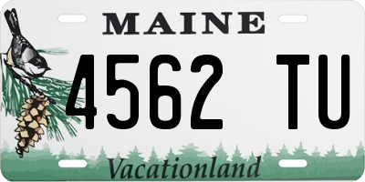 ME license plate 4562TU