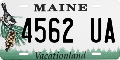 ME license plate 4562UA