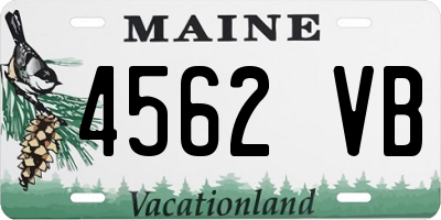 ME license plate 4562VB