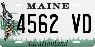 ME license plate 4562VD