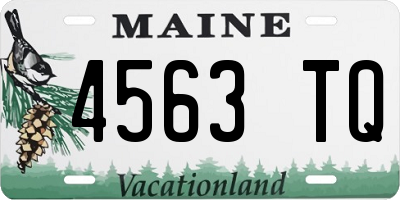ME license plate 4563TQ
