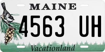 ME license plate 4563UH