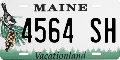 ME license plate 4564SH