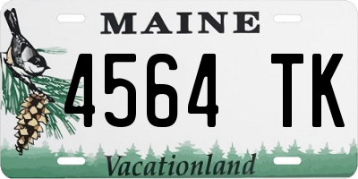 ME license plate 4564TK