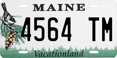 ME license plate 4564TM