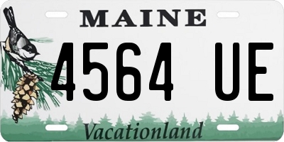 ME license plate 4564UE