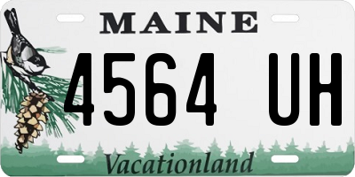 ME license plate 4564UH