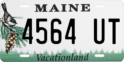 ME license plate 4564UT