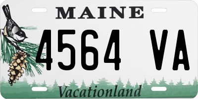 ME license plate 4564VA