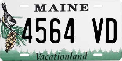 ME license plate 4564VD