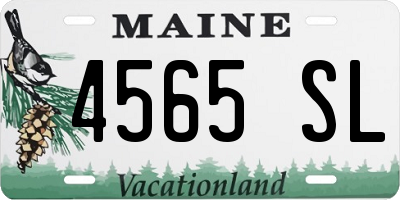 ME license plate 4565SL