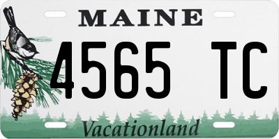 ME license plate 4565TC