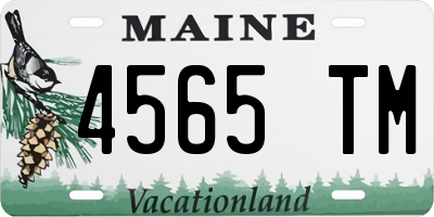 ME license plate 4565TM