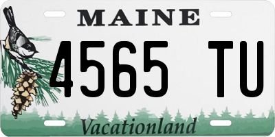 ME license plate 4565TU