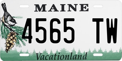 ME license plate 4565TW