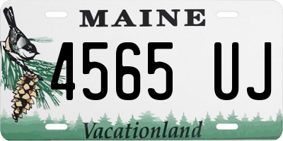 ME license plate 4565UJ