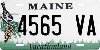 ME license plate 4565VA