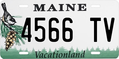 ME license plate 4566TV