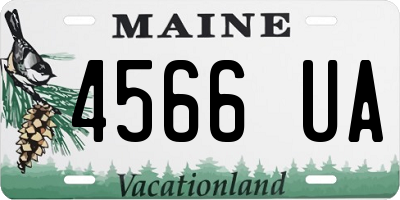 ME license plate 4566UA