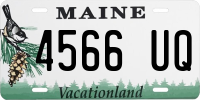 ME license plate 4566UQ