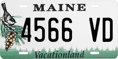 ME license plate 4566VD