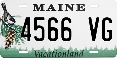 ME license plate 4566VG