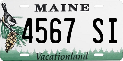 ME license plate 4567SI