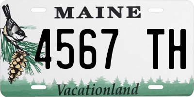 ME license plate 4567TH