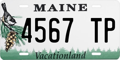 ME license plate 4567TP