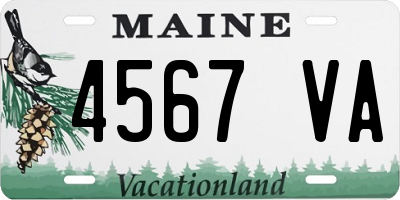 ME license plate 4567VA