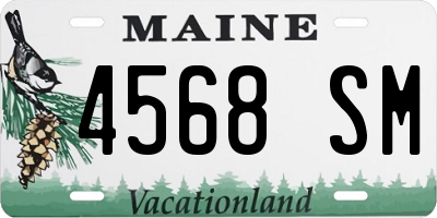 ME license plate 4568SM