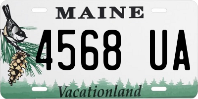 ME license plate 4568UA