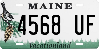 ME license plate 4568UF