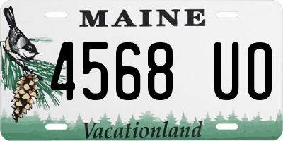 ME license plate 4568UO