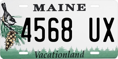 ME license plate 4568UX