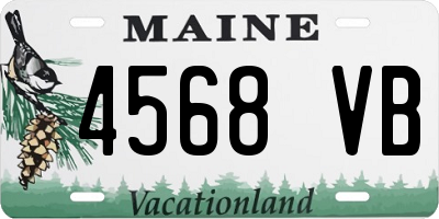 ME license plate 4568VB