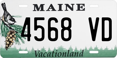 ME license plate 4568VD