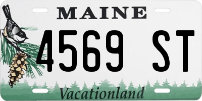 ME license plate 4569ST