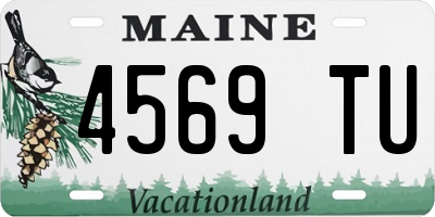 ME license plate 4569TU