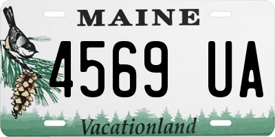 ME license plate 4569UA