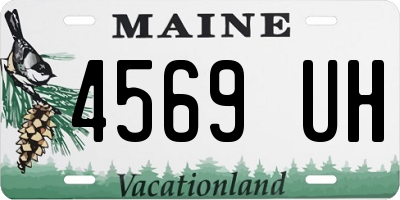 ME license plate 4569UH